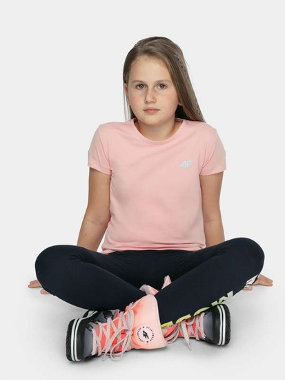 T-shirt dziewczęcy 4F HJZ21-JTSD001A